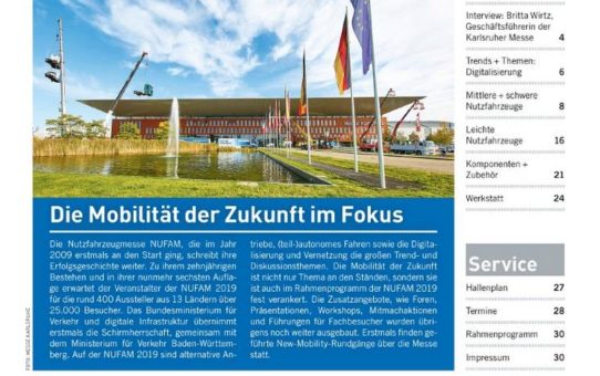 Erste Ausgabe NUFAM kompakt 2019: Mobilität der Nutzfahrzeugbranche von heute und morgen im Fokus