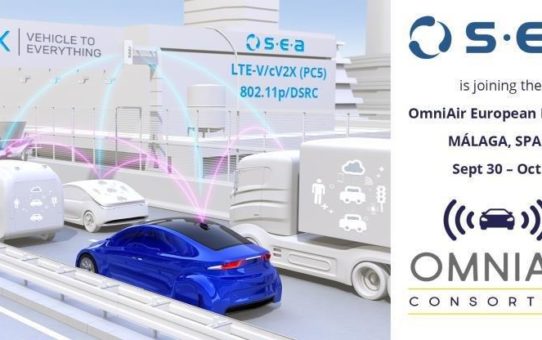 Test von c-V2X und DSRC mit S.E.A. Testsystemen auf dem ersten europäischen OmniAir® Plug Fest in Malaga