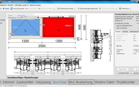 Kettenantriebe von Aumüller Aumatic in LogiKal integriert