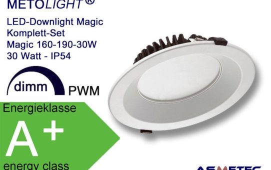 METOLIGHT LED-Downlight - Magic - Vielseitige Gestaltungsmöglichkeit mit hoher Qualität
