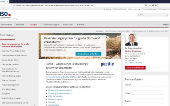 ISO Travel Solutions gewinnt Fineway als Neukunden für Pacific