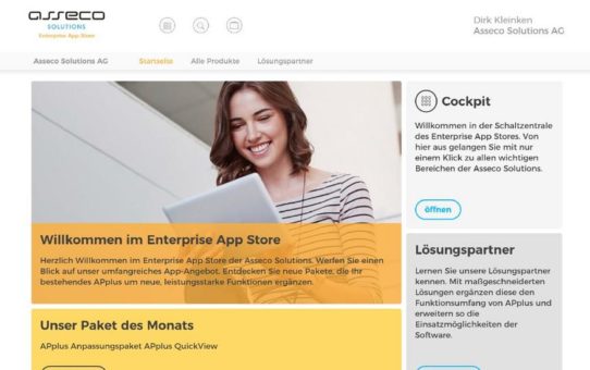 Marktplatz für individuelle APplus-Erweiterungen: Asseco lanciert "Enterprise App Store"