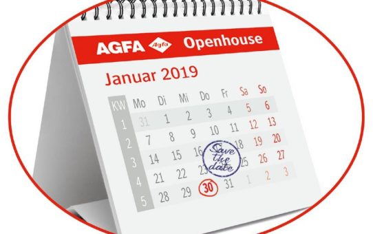 Applikationsvielfalt Folie und UV LED Technologie zur Agfa Openhouse