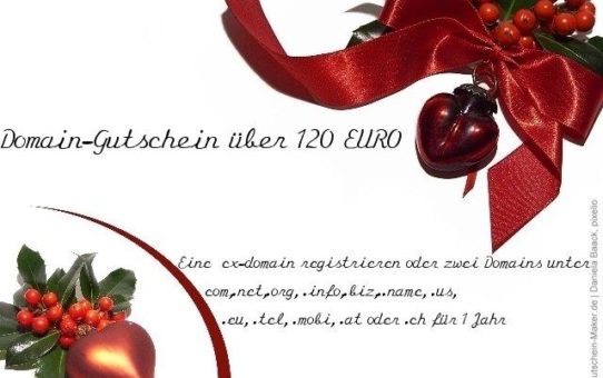 Weihnachten 2019: Domain-Gutschein als ungewöhnliches Geschenk