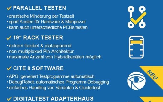 Zeit und Kosten sparen mit der Komplettlösung für schnelles paralleles Testen von Digitaltest