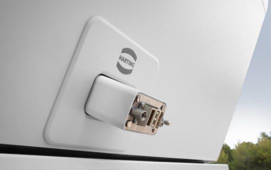 HARTING Schnittstelle liefert Power, Data, Signal für den "metroSNAP"