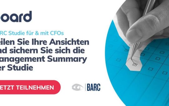 Board unterstützt exklusive CFO-Befragung von BARC zu integrierter Planung und Prognose