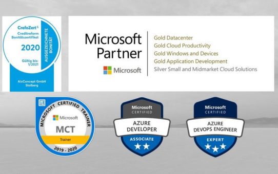 Neue Zertifikate von Microsoft und Crefozert für AixConcept