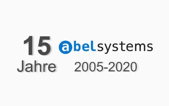 Firmenjubiläum: 15 Jahre Abel Systems!