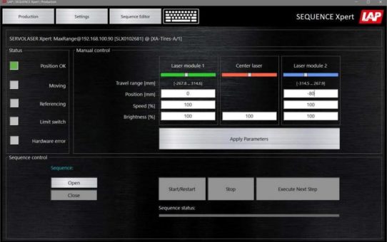 Neue Steuerungssoftware "SEQUENCE Xpert" ermöglicht Laserpositionierung per Mausklick