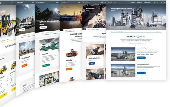 Produktdaten-Aufbau und Website System weltweit: Kittelberger für die Wirtgen Group