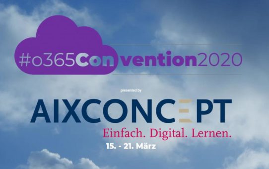 Online-Konferenz o365Con 2020 mit AixConcept als Hauptsponsor