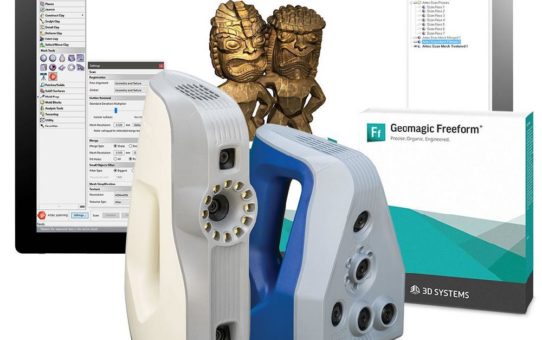 Artec 3D gibt Integration seiner Handscanner mit 3D Systems‘ Geomagic Freeform bekannt