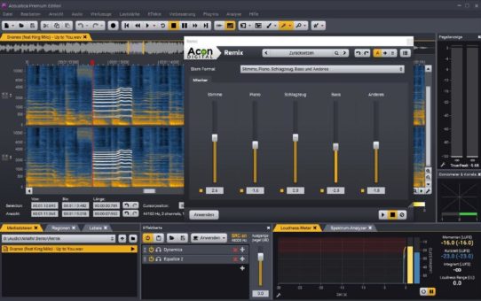 Acon Digital veröffentlicht Acoustica 7.2 mit KI basierender Stem Separation