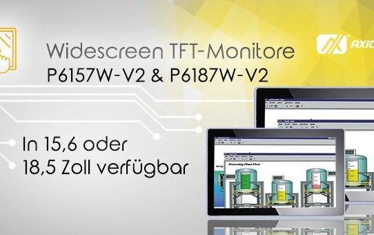 AXIOMTEKs ultraflache Multi-Touch Widescreen TFT-Monitore