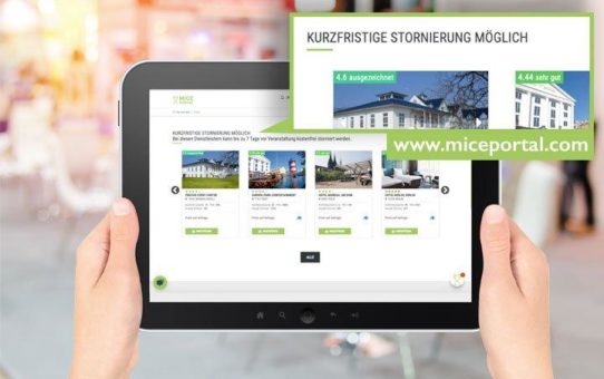 Mit offensiver neuer Stornorelegung im MICE Portal der Corona-Krise entgegenwirken