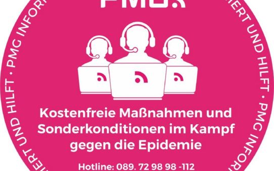 PMG hilft mit kostenfreien Maßnahmen und Sonderkonditionen gegen das Coronavirus