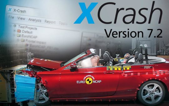 Update anerkannter Analyse-Software zur Fahrzeugsicherheit: X-Crash Version 7.2 mit neuen Möglichkeiten für Crashtests weltweit