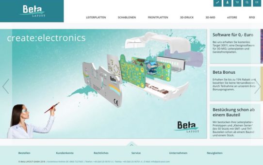 Neue Website für Elektronik-Entwickler