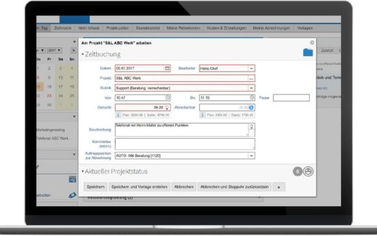 Projektzeiten einfach erfassen mit projectfacts