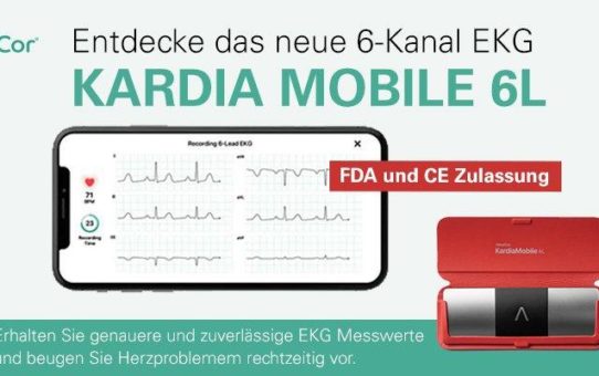 Produktvorstellung des Kardia Mobile 6L - dem ersten mobilen 6 Kanal EKG mit FDA-Zulassung und CE Kennzeichnung auf der ESC CONGRESS 2019 in Paris