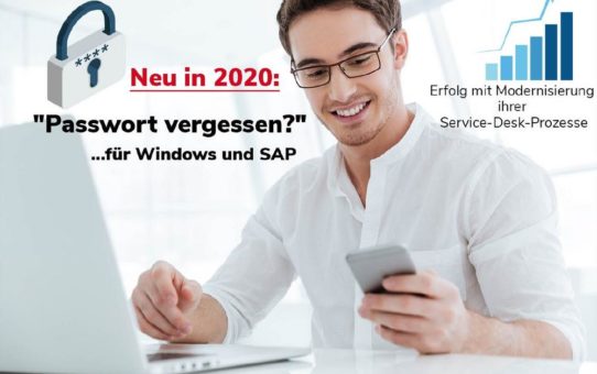Neu in 2020: "Passwort vergessen?" für Windows und SAP