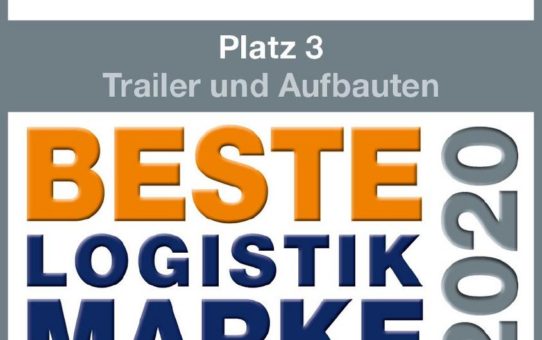 Kässbohrer hat den 3. Platz bei Beste Logistik Marke 2020 eingenommen