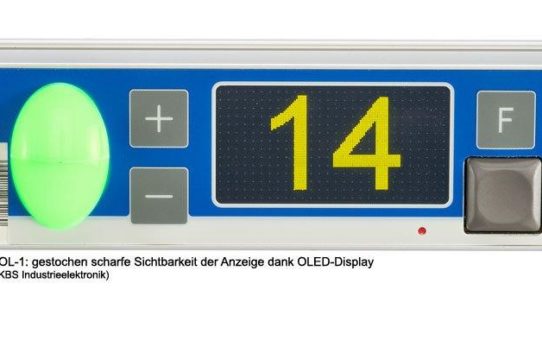 Kommissionieren: Neues Pick-by-Light Modul mit OLED-Technik für optimale Sichtbarkeit