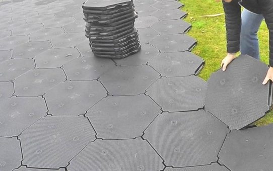 Wabenförmiges Boden-Verbundsystem Solid Basic schützt empfindliche Böden
