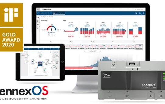 IoT Plattform für Energiemanagement ennexOS von SMA erhält iF gold award für Service Design und Nutzerfreundlichkeit