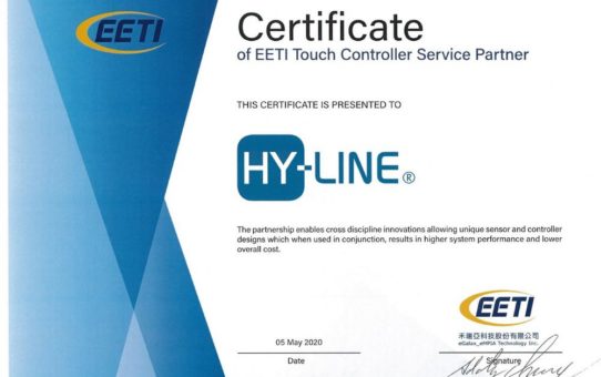 HY-LINE: EETI Touch Controller Service Partner