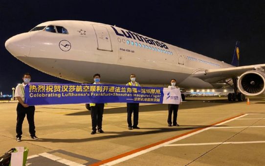 Erster Frachtflug aus Shenzhen gestartet