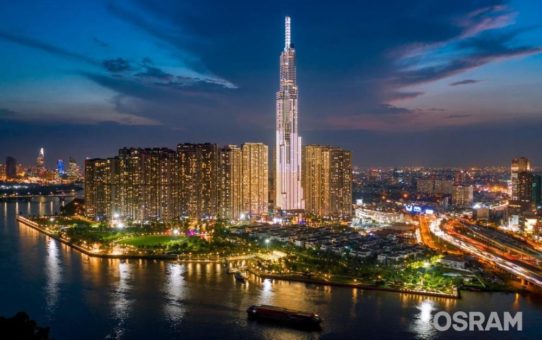 Osram lässt das höchste Gebäude Südostasiens erstrahlen