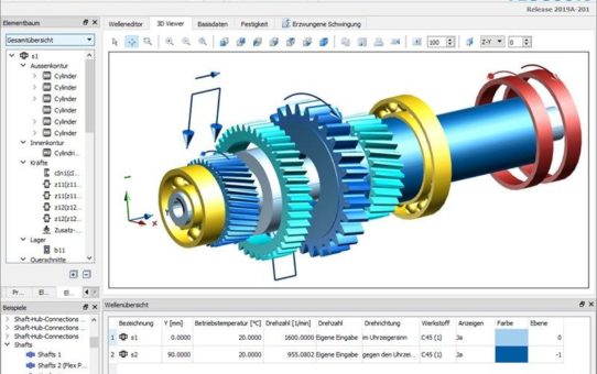 Optimierter Welleneditor in KISSsoft