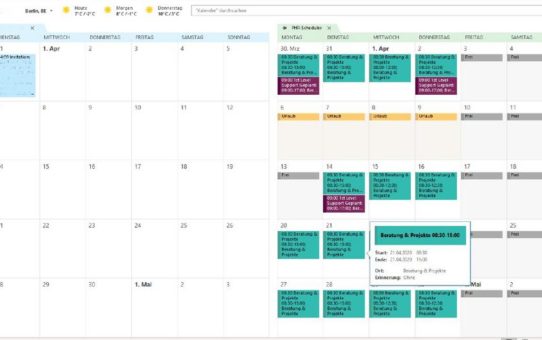 Synchronisation Schichtplan mit Microsoft Exchange und Microsoft Office 365