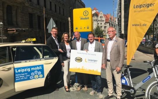 TAF mobile integriert TAXI 4884 für LVB in multimodale Mobilitätslösung "Leipzig Mobil"