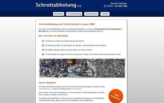 Mobilen Schrotthändler entsorgt werden - Schrottabholung Duisburg