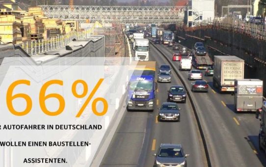 Autofahrer wünschen sich Assistenzsystem für Baustellendurchfahrten