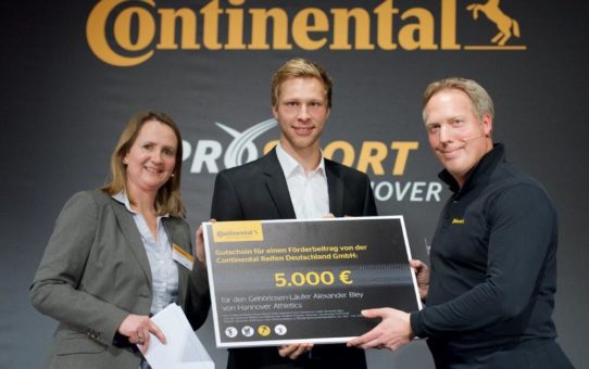 Continental fördert Deaflympics-Starter Alexander Bley von Hannover Athletics einmalig mit 5.000 EUR