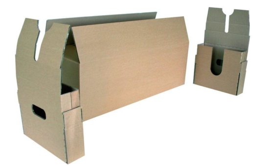 Luft und Wellpappe polstern Schalldämpfer