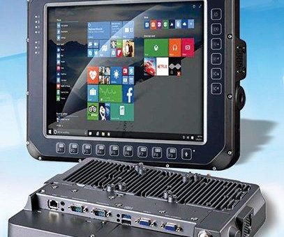 Tablet-PC mit übersichtlichem Display  ist IP66 geschützt !