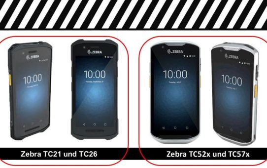 Neue MDE-Hardware von Zebra: TC21/26 und TC52x/57x
