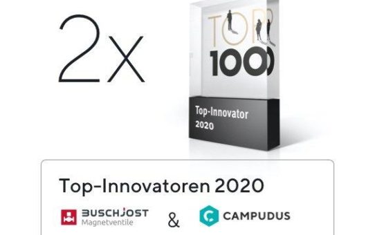 Doppelte Freude: Buschjost Magnetventile ebenfalls  mit TOP100 Award ausgezeichnet