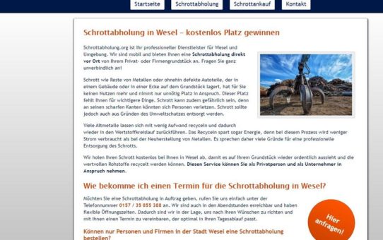 Das Team von Schrottabholung.org hilft bei der Demontage – Schrottabholung Wesel