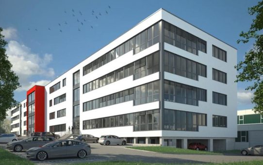 Wachstum: Grundsteinlegung für neues Bürogebäude an der Bünnerhelfstraße