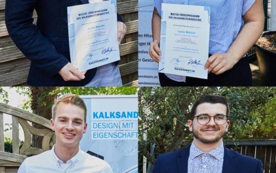 Kalksandsteinindustrie unterstützt akademischen Nachwuchs: "Dr.-Anton-Bernhardi-Master-Förderung" erfolgreich gestartet