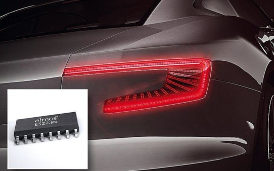 Elmos: LED-Kontroller für Fahrzeug-Rückleuchten mit patentiertem Power Management