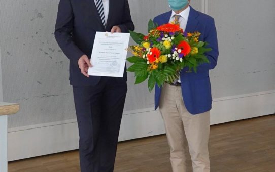 Pascal Johann wird mit Württembergischen Krebspreis 2020 ausgezeichnet