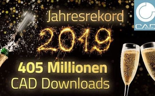 CADENAS lässt die Korken knallen: 405 Millionen 3D CAD Modelle Downloads im Rekordjahr 2019