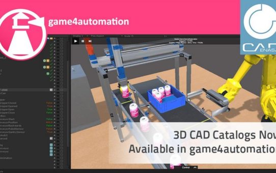 Digitaler Zwilling und Spieletechnologie - Integration der CADENAS Herstellerkataloge in Game4Automation